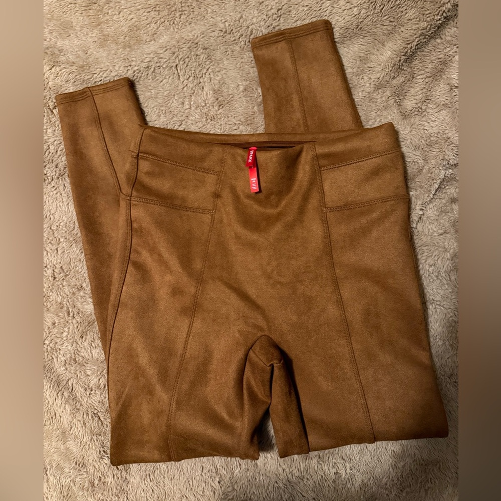 SPANX Chocolate Brown High-Waist Shaping Leggings
